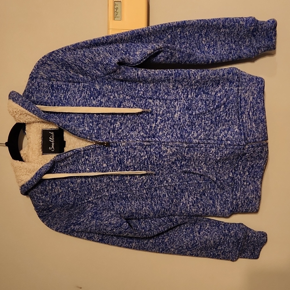 Fleece lined zip up hoodie